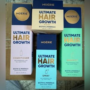 Moerie Ultimate Hair Growth Shampoo Conditioner Spray & Mask Set
